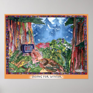 Poster Économiser En Hiver