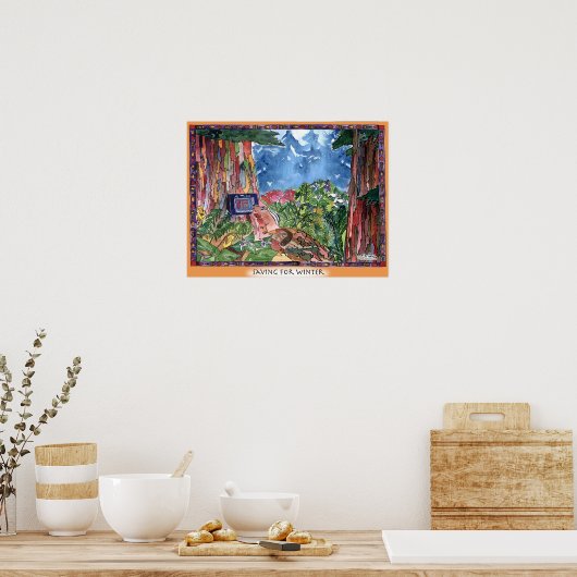 Poster Économiser En Hiver (Cuisine)