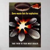 Poster Économiser Les Graisses De Déchets Pour Les Explos (Devant)