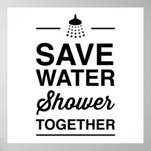 Poster Économisez de l'eau