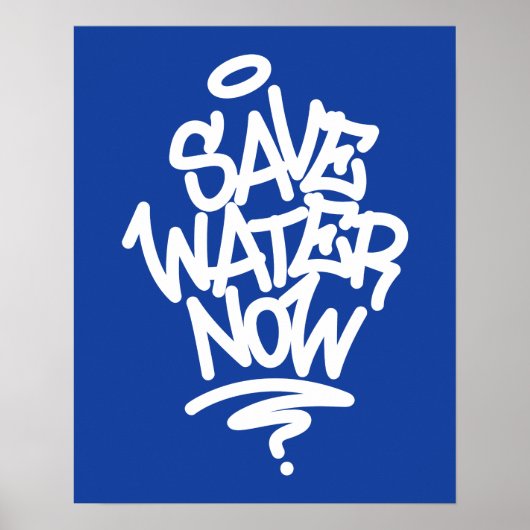 Poster Économisez de l'eau maintenant (Devant)