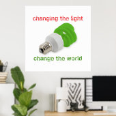 Poster Économisez de l'énergie (Bureau à domicile)