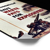 Poster Économisez Les Graisses De Déchets Pour Les Explos (Coin)