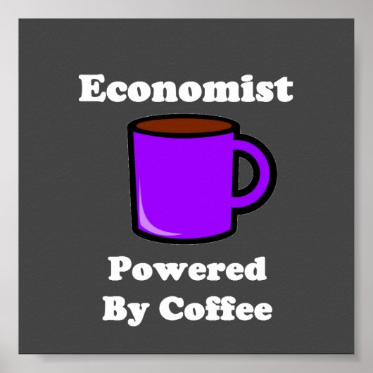 Poster "Economist" propulsé par le café (Devant)