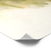 Poster Écossais Highland Vache Calf Violet Fleurs sauvage (Coin)