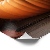 Poster Écossais Terrier Chiot Automne Citrouille délice (Coin)