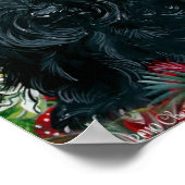 Poster Écossais Terrier Xmas (Coin)