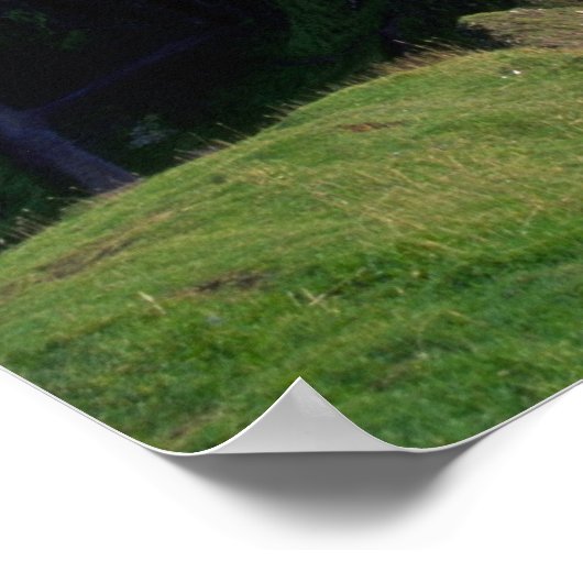 Poster Ecosse, Aberdeen. Château de Dunnotar. (Coin)