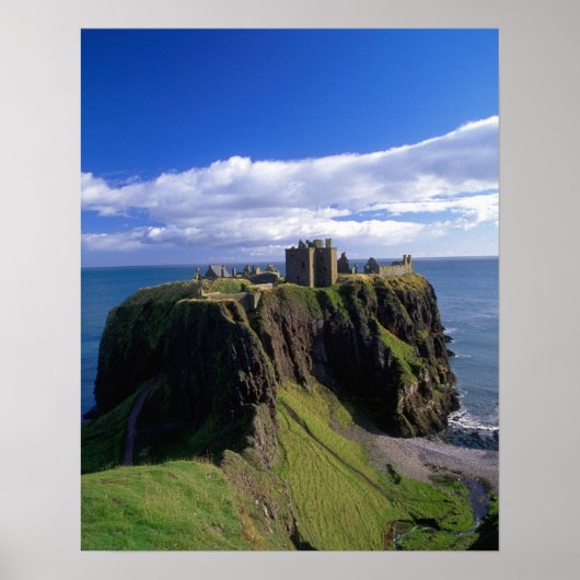 Poster Ecosse, Aberdeen. Château de Dunnotar. (Devant)