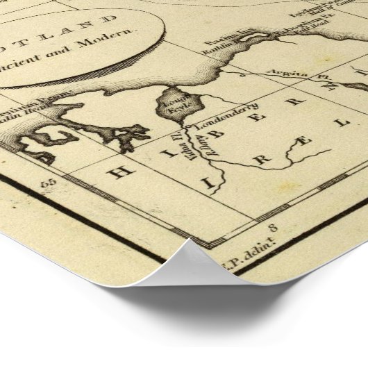 Poster Ecosse ancienne, moderne (Coin)