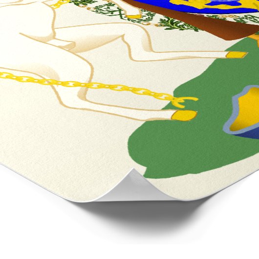 Poster Écosse Armoiries détail (Coin)