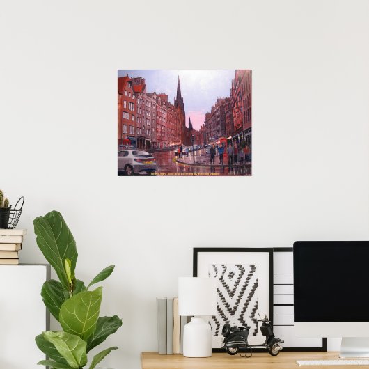 Poster Écosse, Édimbourg (Bureau à domicile)