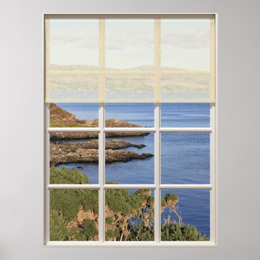Poster Ecosse Island Vue depuis la fenêtre (Devant)