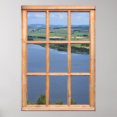 Poster Ecosse Loch Vue depuis une fenêtre (Devant)