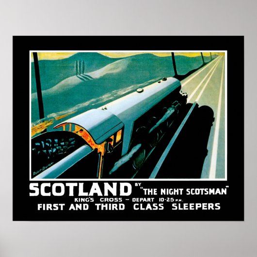 Poster Ecosse par The Night Scotsman (Devant)