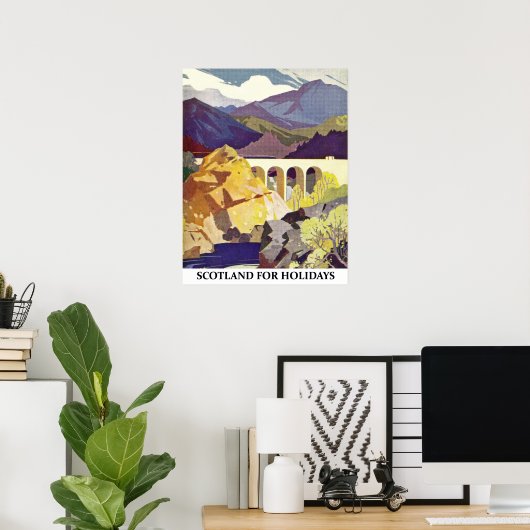 Poster Ecosse pour les vacances (Bureau à domicile)