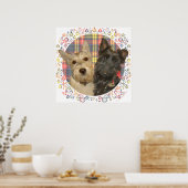 Poster Ecosse roux et noir sur Tartan (Cuisine)