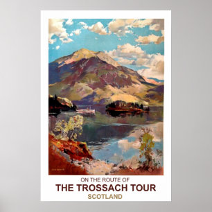 Poster Écosse, visite de Trossach