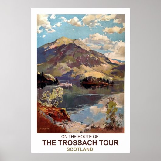 Poster Écosse, visite de Trossach (Devant)