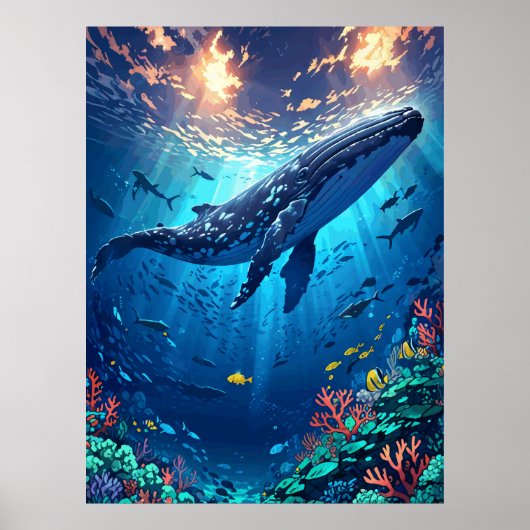 Poster Écosystème sous-marin (Devant)
