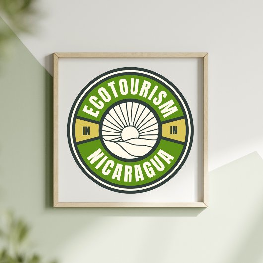 Poster Écotourisme au Nicaragua Voyage lent