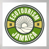 Poster Écotourisme Jamaïque Green Lent Travel Logo (Devant)