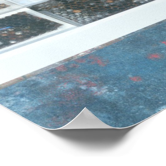 Poster Écoulements de résine d'abeille (Coin)