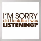 Poster Écouter (Devant)