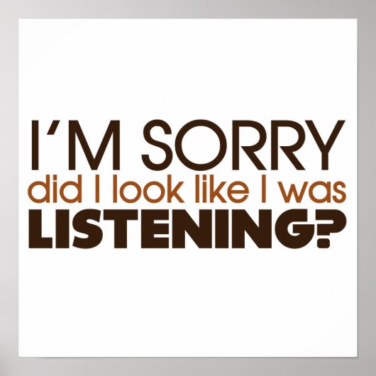 Poster Écouter (Devant)