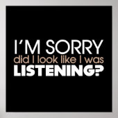 Poster Écouter (Devant)