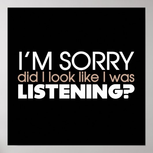 Poster Écouter (Devant)