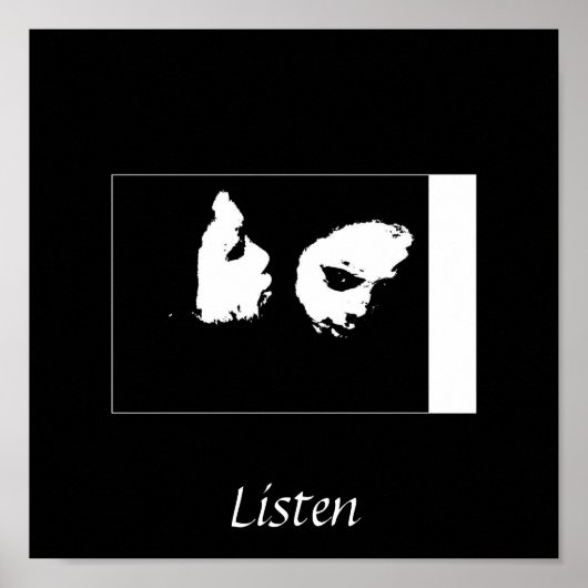 Poster Écouter (Devant)