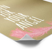 Poster Écouter avec inspiration votre citation d'ange (Coin)