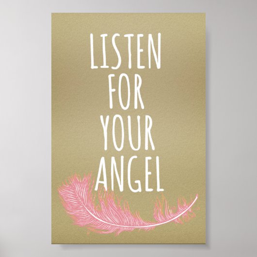 Poster Écouter avec inspiration votre citation d'ange (Devant)