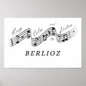 Poster Écouter Hector Berlioz Compositeur de musique clas (Devant)