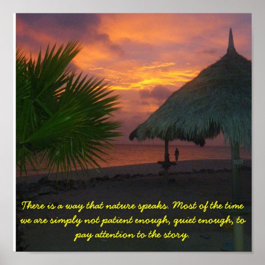 Poster Écouter la nature (Devant)