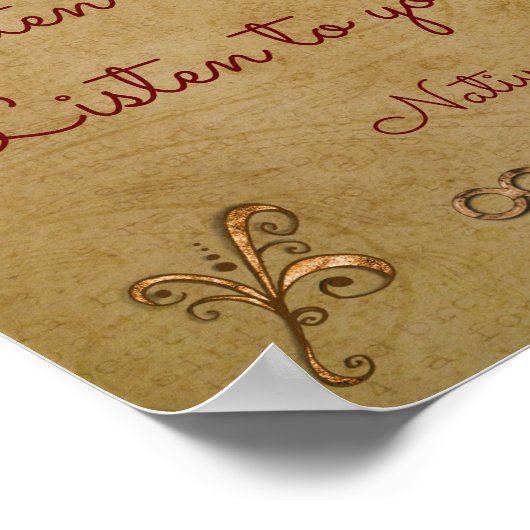 Poster Écouter Le Vent — Imprimé (Coin)