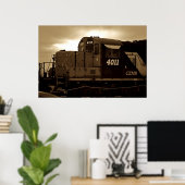 Poster Écouter mon train Acomin' Imprimer (Bureau à domicile)