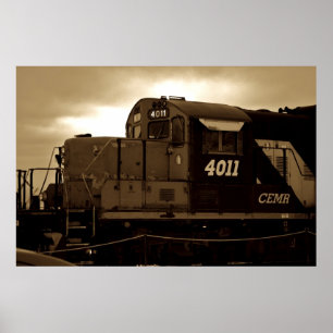 Poster Écouter mon train Acomin' Imprimer