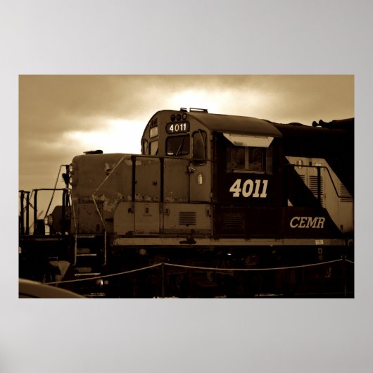 Poster Écouter mon train Acomin' Imprimer (Devant)