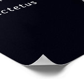 Poster ÉCOUTER PLUS PARLER MOINS _Epictetus (Matte) (Coin)