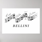 Poster Écouter Vincenzo Bellini Compositeur de musique cl (Devant)