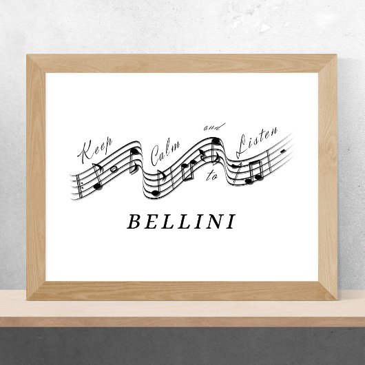 Poster Écouter Vincenzo Bellini Compositeur de musique cl
