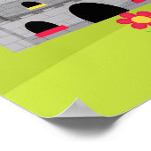 Poster Ecouter Ya Cheveux Noir Chevalier Cheval & Château (Coin)