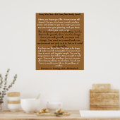 Poster Écoutez ces mots, et agissez ! ! (Cuisine)