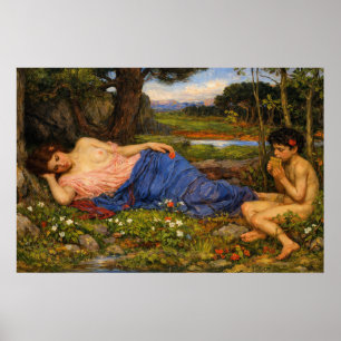 Poster Écoutez mes douces pipings par Waterhouse