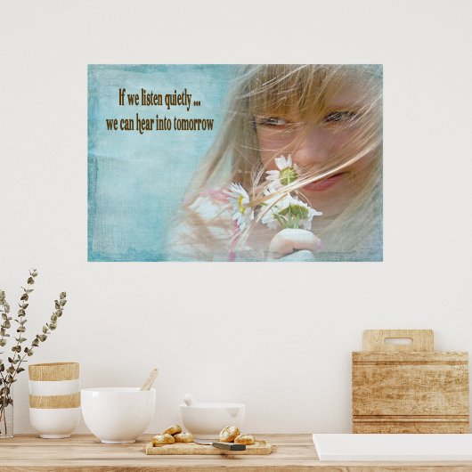 Poster Écoutez tranquillement (Cuisine)