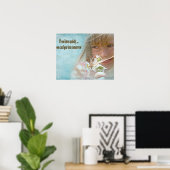 Poster Écoutez tranquillement (Bureau à domicile)