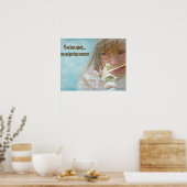 Poster Écoutez tranquillement (Cuisine)