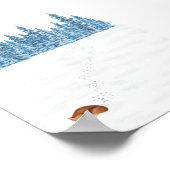 Poster Écran (10,2 x 15,2 cm) - Scène d'hiver (Coin)